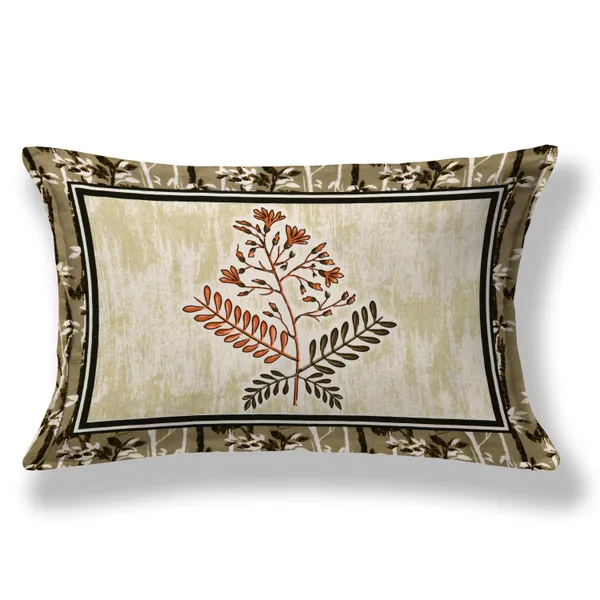 Yellow_Cotton_Botanical_Majesty_Double_Bedsheet_With_Pillow_Cover_70X100_Cm